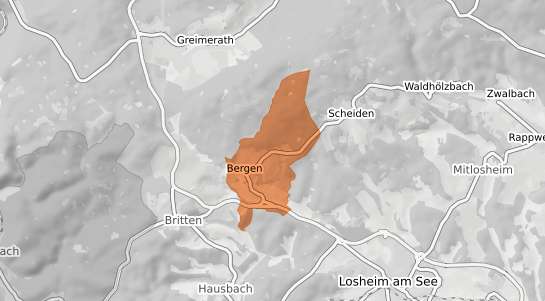 Mietspiegelkarte Losheim am See Bergen